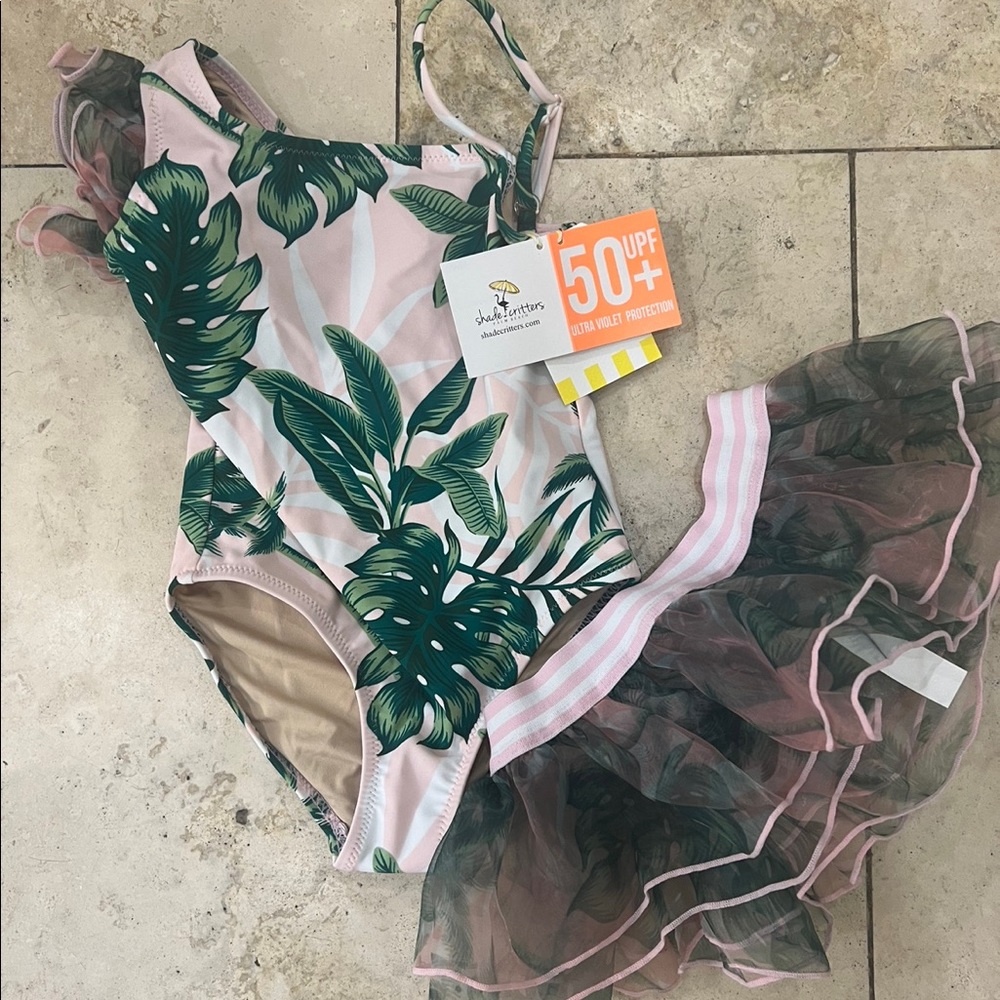 BNWT Shade Critters Swimsuit & Skirt Set.